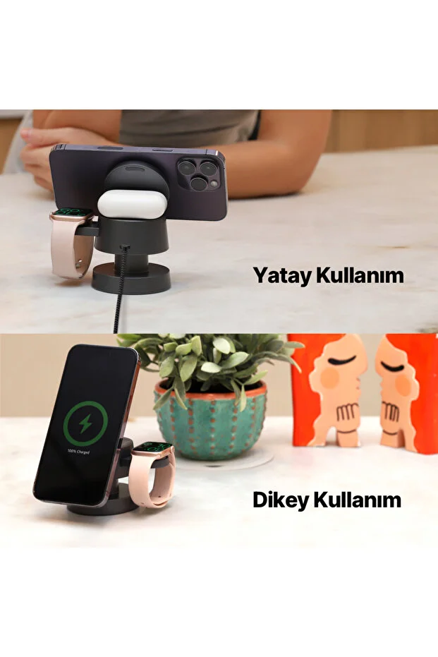 Ttec AirCharger Quattro Mini MagSafe Uyumlu 4’ü 1 Arada 